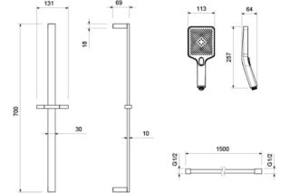 Душевой гарнитур Aquatek Либра AQ2019CR хром