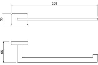 Полотенцедержатель Aquatek Либра AQ4319MB черный