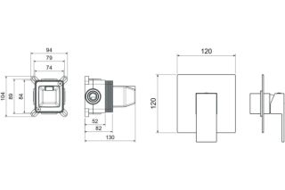 Смеситель для душа Aquatek Либра AQ1666CR хром
