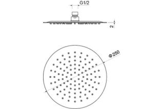 Верхний душ Aquatek AQ2073CR хром