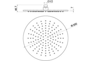 Верхний душ Aquatek AQ2079CR хром