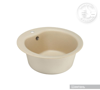 Мойка кухонная Акватон Мида 51 см шампань