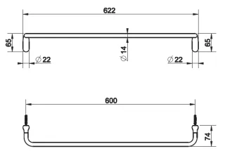 Полотенцедержатель Gessi Goccia 38103.031 хром
