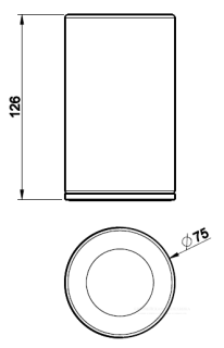 Стакан Gessi 316 54731.239 белый/брашированная сталь
