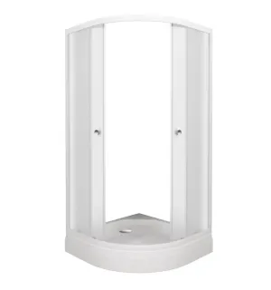 Душевой уголок Triton Вельвет Щ0000064624 80x80 см профиль белый стекло матовое
