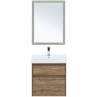 Зеркало с подсветкой Aquanet Nova Lite 249510 60 см дуб рустикальный