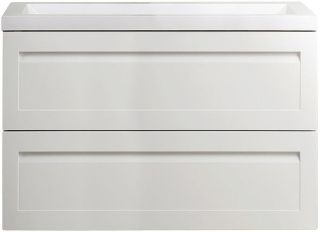 Подвесная тумба под раковину Art&Max Platino 90см белый матовый AM-Platino-900-2C-SO-BM