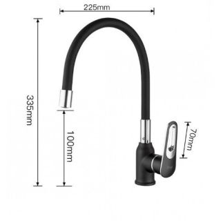 Смеситель для кухни Frap F4049-6 черный