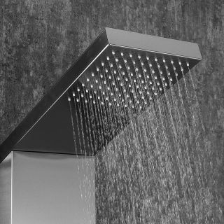 Душевая панель Frap F24005-5 с гидромассажем сатин