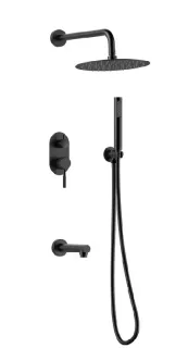 Душевая система Gid Edessa L070BMVD3 черная матовая