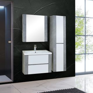 Тумба под раковину подвесная Onika Стоун 107066 70 см белый/ателье светлое