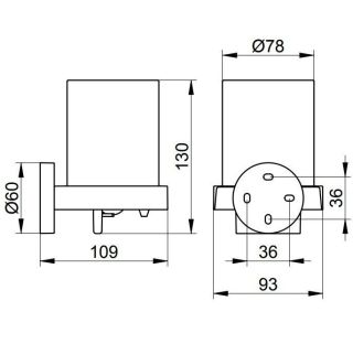 Дозатор для жидкого мыла Keuco Edition 19052019000 хром