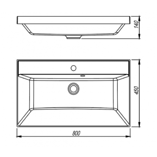Раковина Style Line Asti СС-00002476 80 см серый шёлк