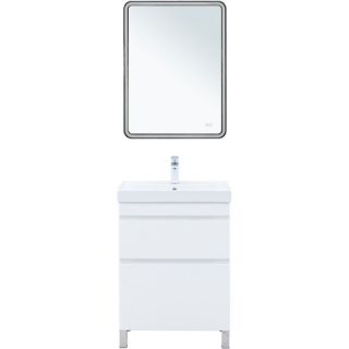 Тумба под раковину Aquanet Слим 346042 60 см белый сатин