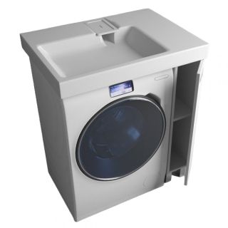 Напольная тумба с раковиной Эстет Riga Luxe ФР-00009657 П 80см одна дверь белый