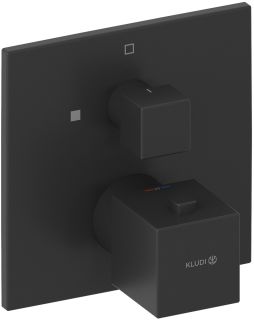 Термостат для душа Kludi Decus 548853975 чёрный матовый