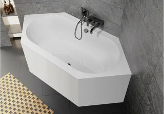 Акриловая ванна Riho Kansas Plug and Play B035008005 190х90см белый