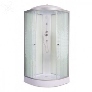 Душевая кабина Deto L 908 с гм. и эл. 80х80х215 см