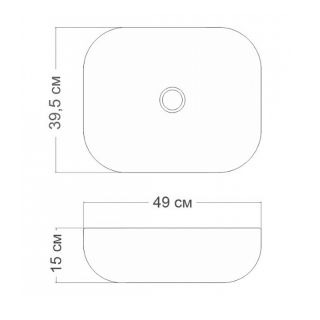 Раковина чаша Maretti FL13NS25-560, черная