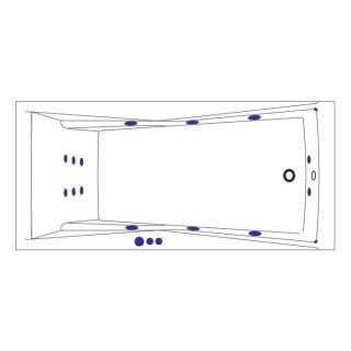 Гидромассажная ванна WHITECROSS Palace 0104.180080.100.SMART.WH 180x80 см Smart белый