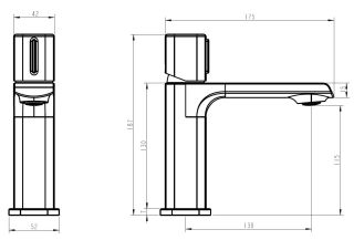 Смеситель для раковины ESKO Abu Dhabi ABU26 хром