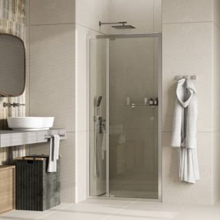 Душевая дверь WasserKRAFT Aula 11P12 профиль Хром стекло прозрачное