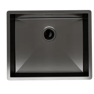 Мойка кухонная Reflexion Como 54-BL RX2054BL оружейная сталь