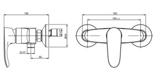 Смеситель для душа Paini Palermo PACR511KM хром
