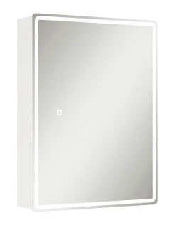 Шкаф-зеркало с подсветкой Onika Орби 206087 60см белый