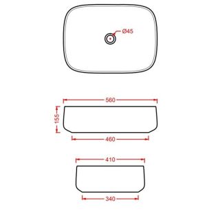 Раковина ArtCeram Cognac COL009 40 00 tortora 56 см