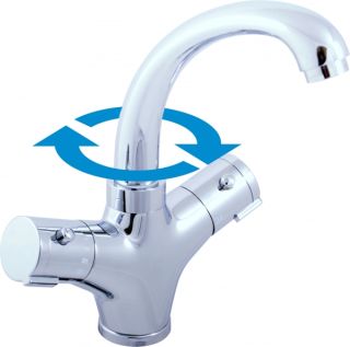 Смеситель для раковины Rav Slezak Dunaj Termostat TRM26.5 хром