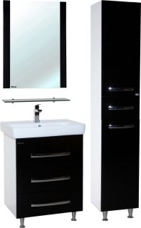 Тумба под раковину Bellezza Рокко 50см черный 00000010148