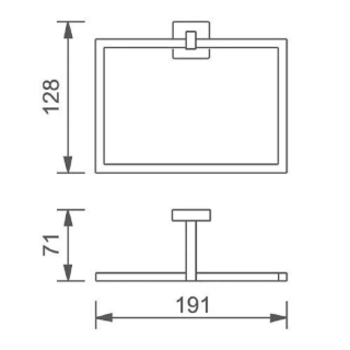 Полотенцедержатель Aquanet 189295 хром