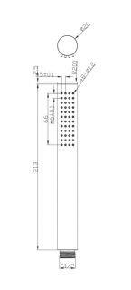 Душевая лейка Omnires Y хром Y-RCR