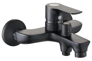 Душевая система Orange Aristo M19-944b смеситель с изливом, черный матовый