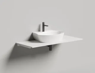 Подвесная раковина Salini Alda Wall 01 S-Stone 140321M 58см белый матовый