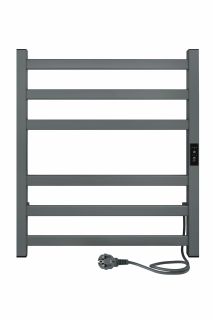 Полотенцесушитель электрический Indigo Oktava Slim 3 LСLOKS3E60-50MGRt 60x50 см серый матовый