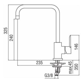 Смеситель Nobili Sand SA99134CR для кухни