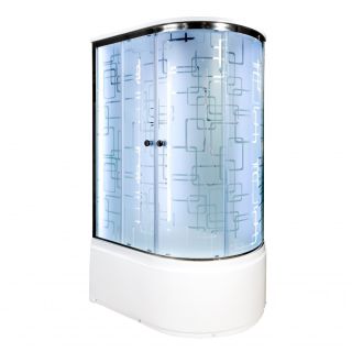 Душевая кабина Deto ЕМ4512 L LED 120х80х220 см