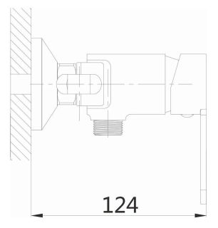 Гигиенический душ со смесителем Shevanik S8105-1 хром