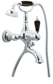 Смеситель для  ванны Boheme(душ.комплект) TRADIZIONALE NERO Комплект хром