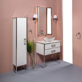 Зеркало Armadi Art Monaco 70см белый/золото 566-WG