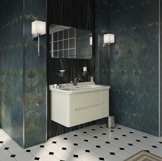 Тумба под раковину Kerasan Waldorf 94 925530 подвесная Bi vaniglia matt