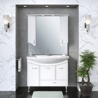 Зеркальный шкаф Runo  Севилья 105 (00000000596)