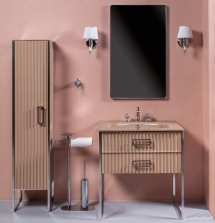 Пенал Armadi Art Monaco 170см капучино/хром 868-CPCR