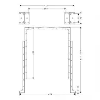 Монтажный скобы 28021000 хром