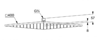 Верхний душ Kludi A-QA хром 6444005-00