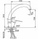 Смеситель для кухни Frap F4113 хром