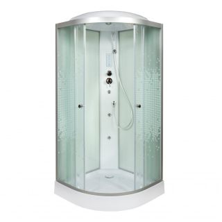 Душевая кабина Deto L 909 с гм. и эл. 90х90х215 см
