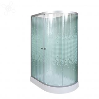 Душевая кабина Deto L 902 L N с гидромассажем 120х80х200 см